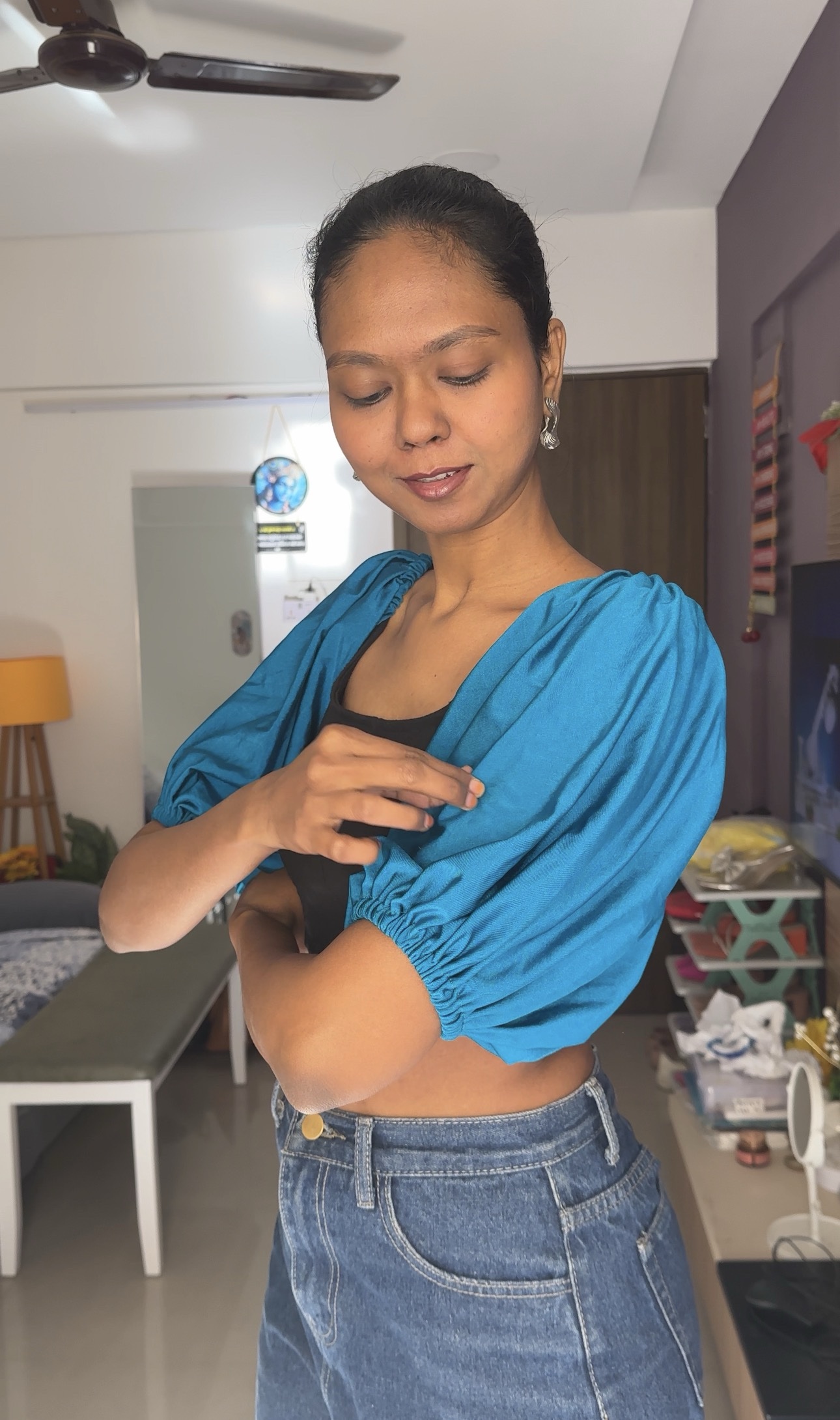 Teal Stretchable Lycra Sleeves