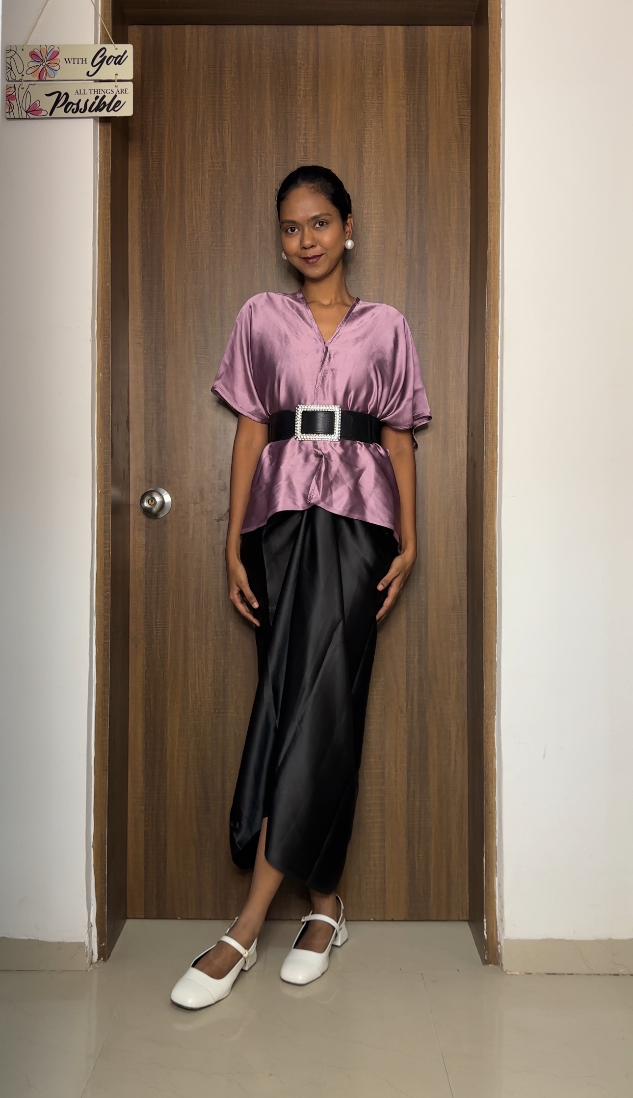 Tuffy Pink Satin Multiway Top