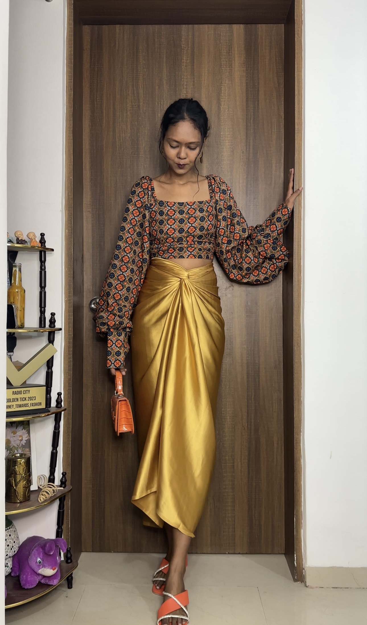 Light Golden Satin Multiway Skirt