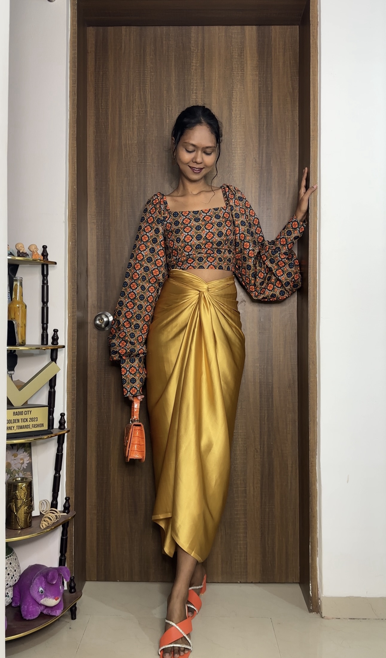 Light Golden Satin Multiway Skirt