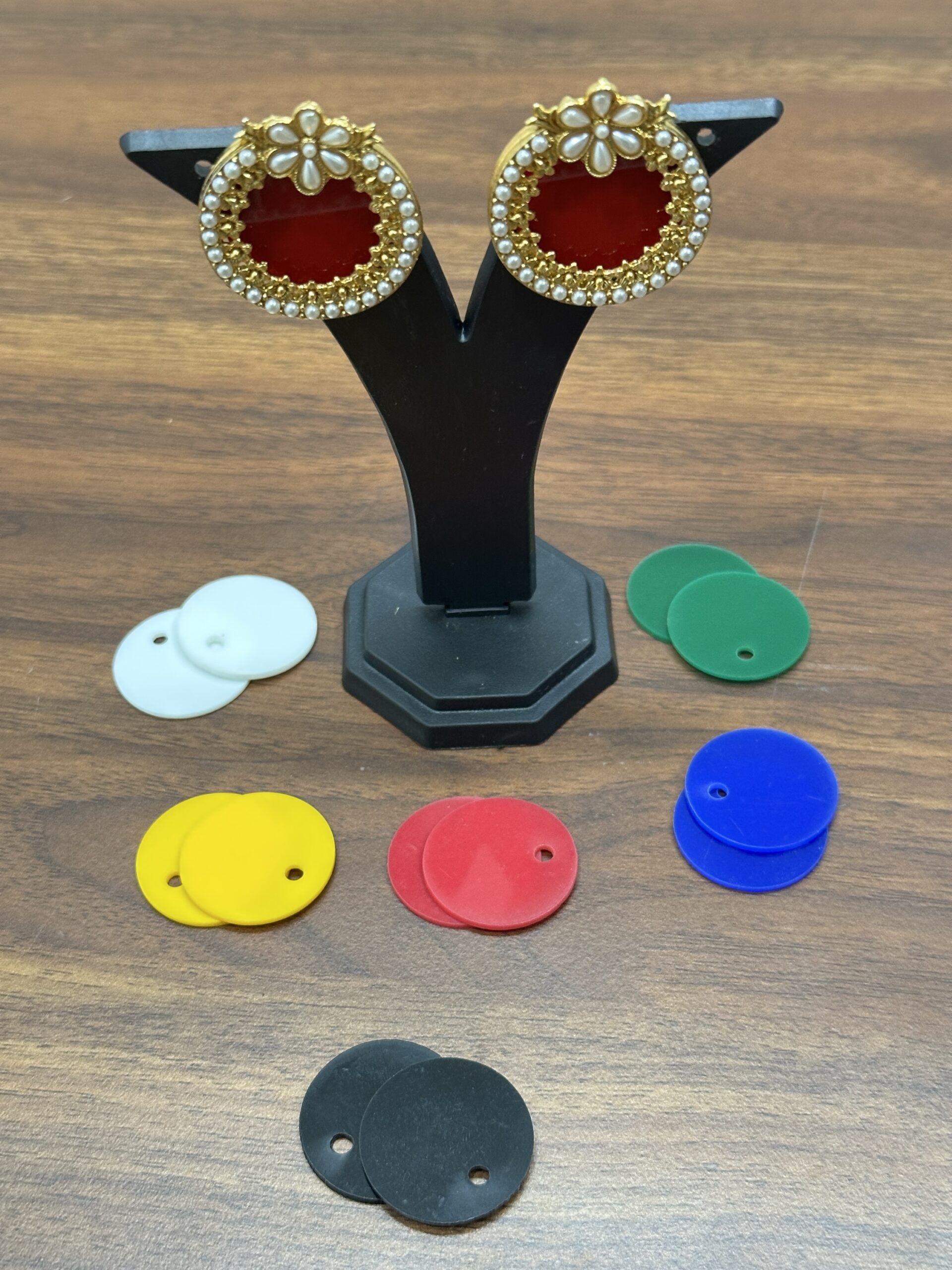 7 Colour Changing Stud Earring Set