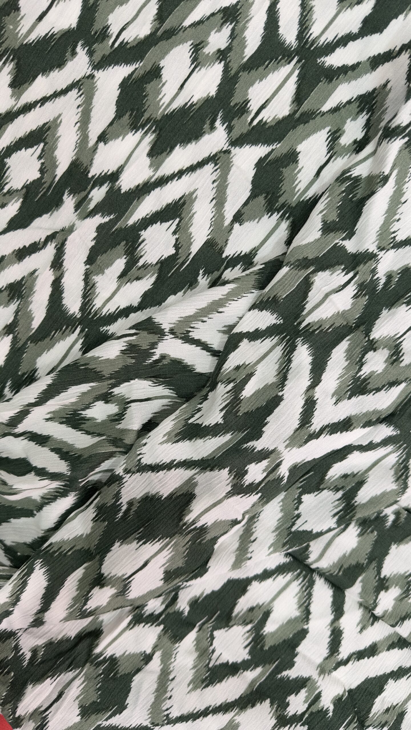 Green Printed Rayon multiway skirt