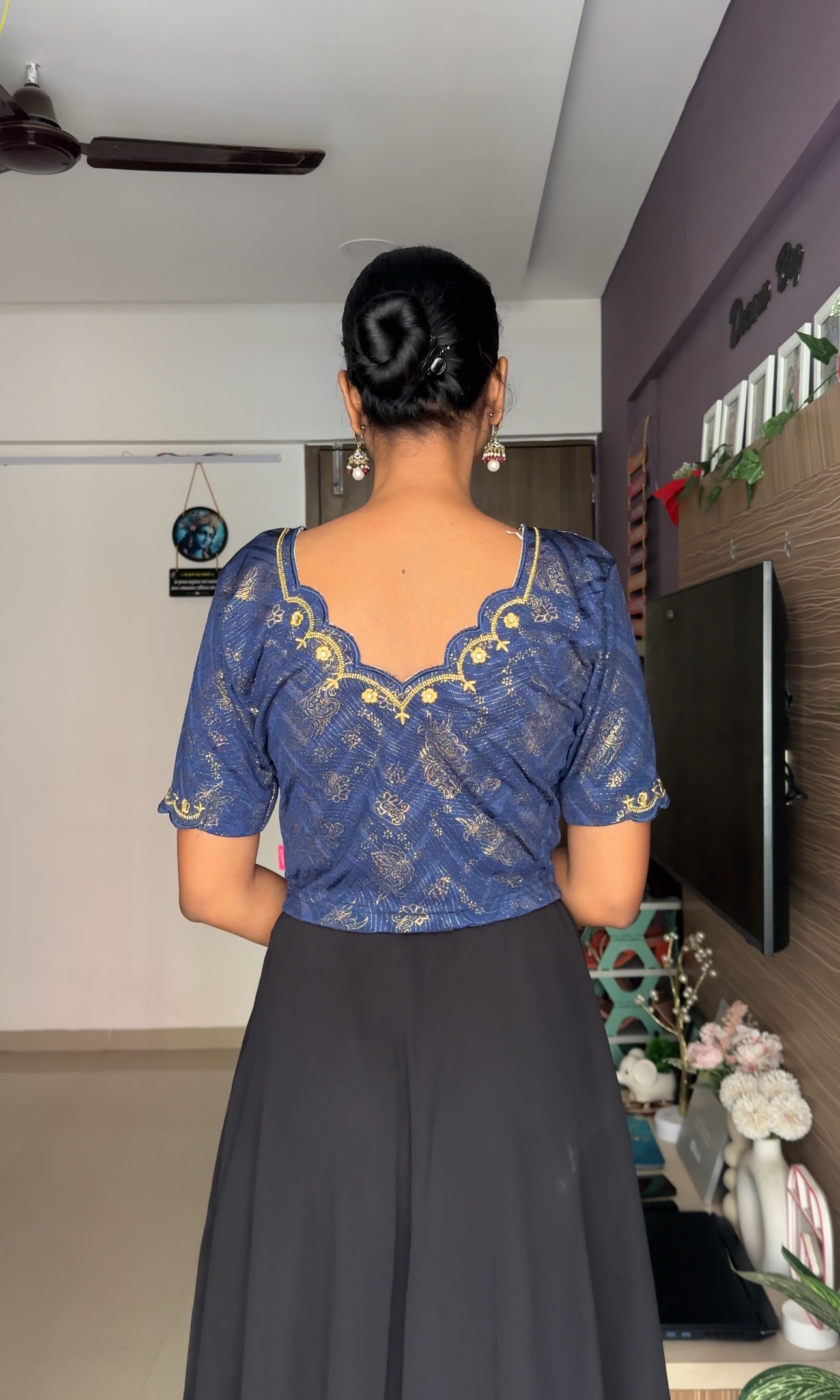 Premium Quality Navi Blue Blouse