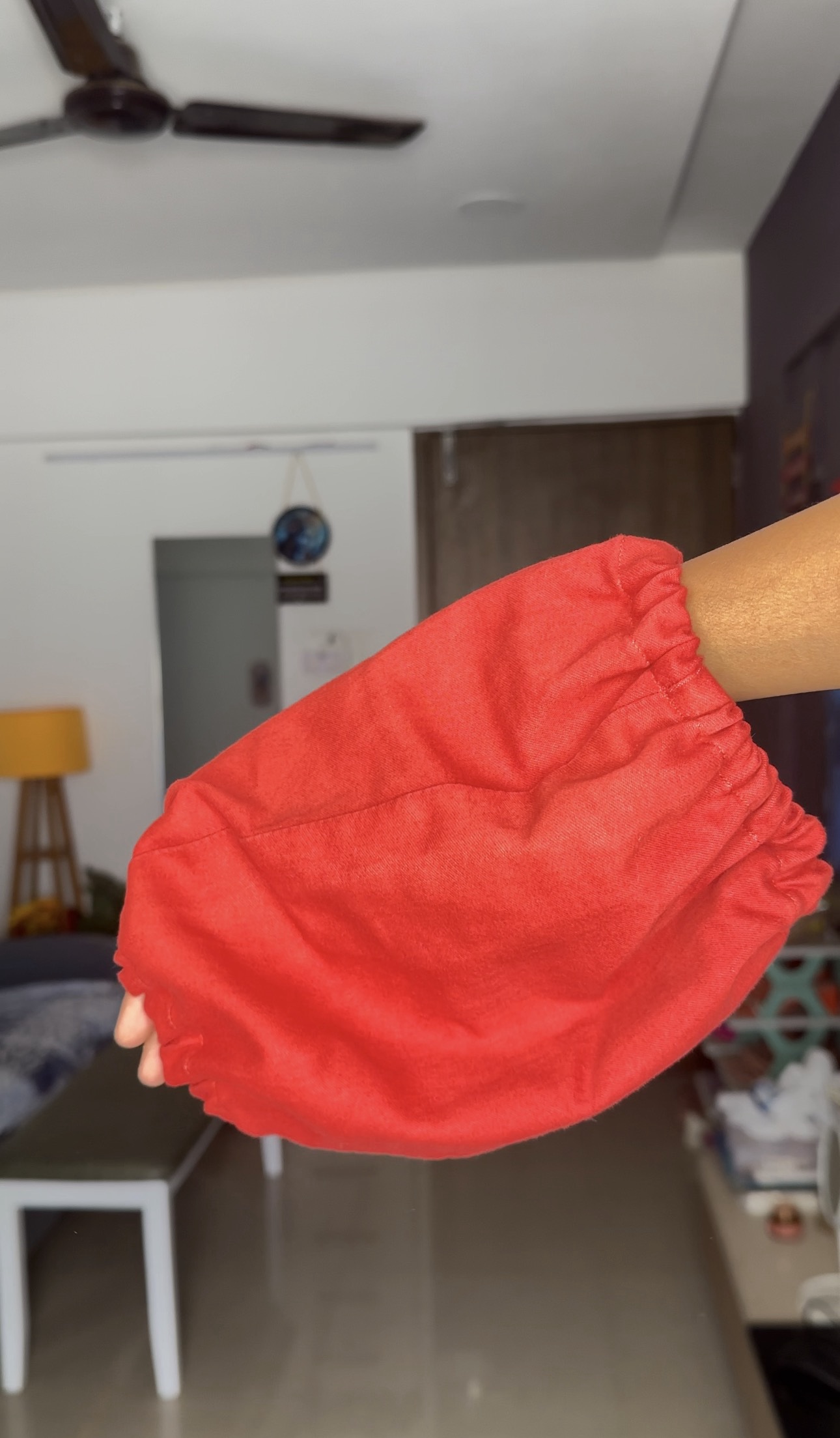 Red Denim Sleeves