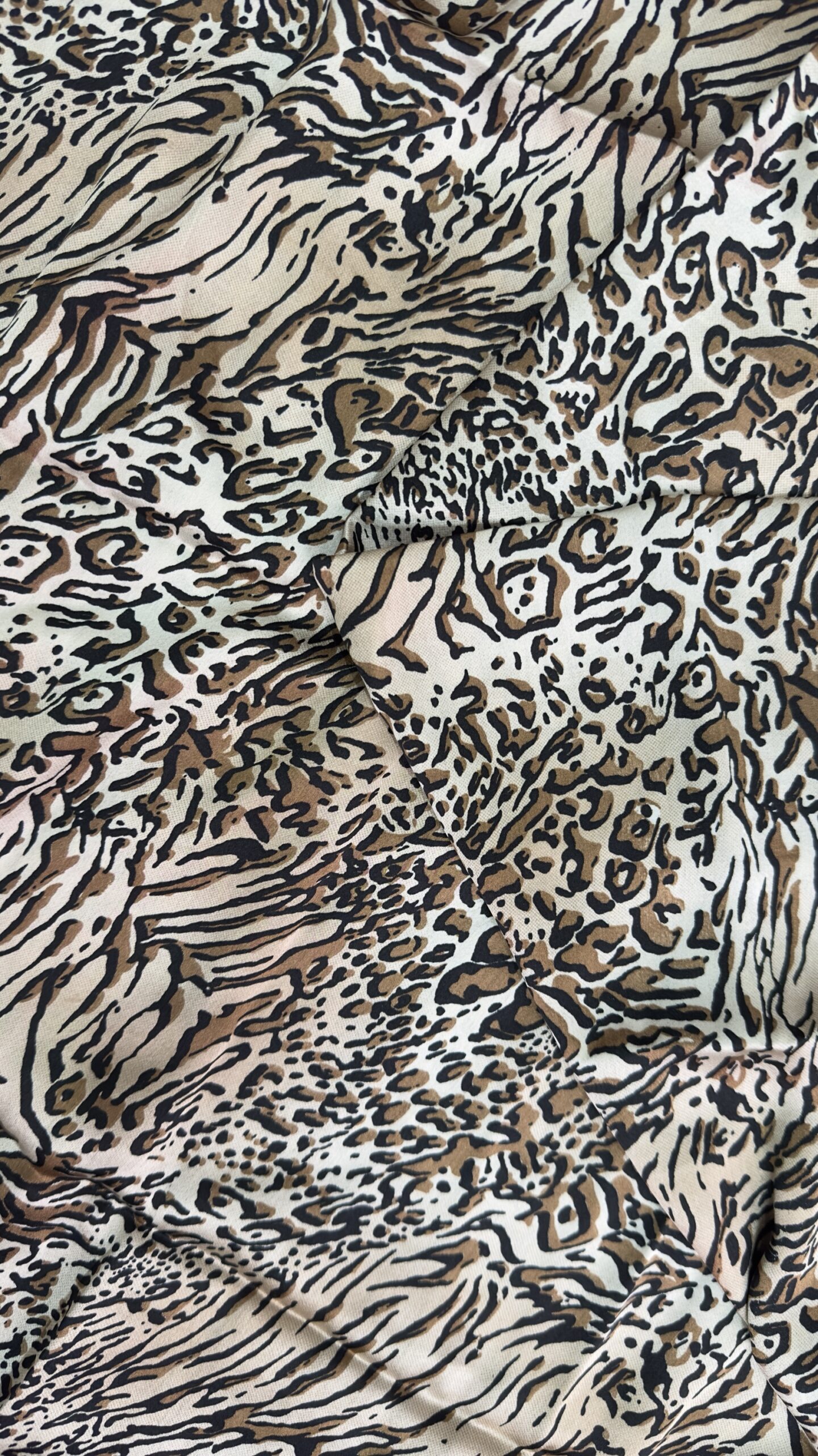 Mixed Animal print satin multiway skirt