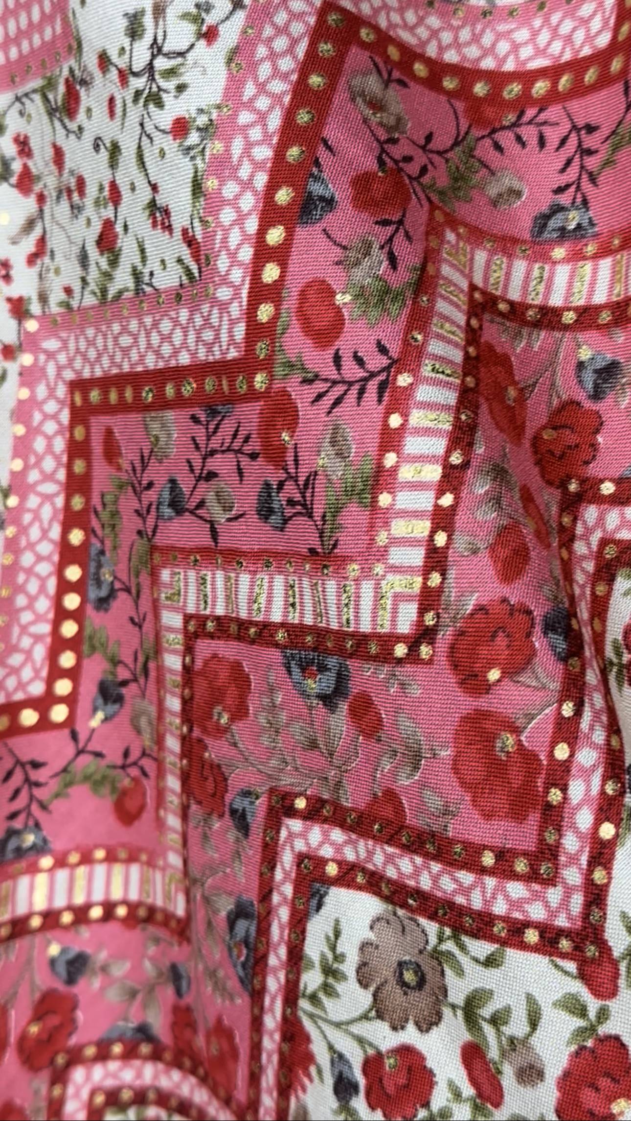 Red Design Wrap Pants
