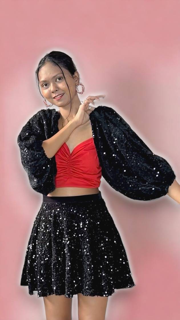 Reversible Satin + Sequin Sleeves