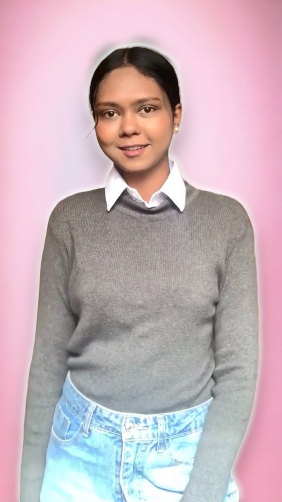 White Detachable Collar Shirt