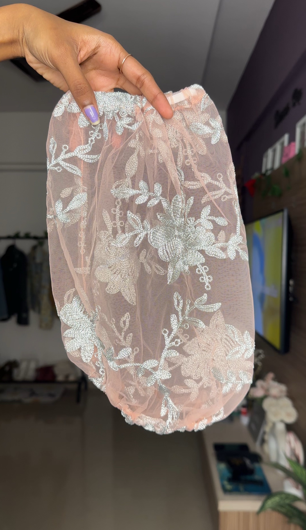 Embroided Short Puff Detachable Sleeves