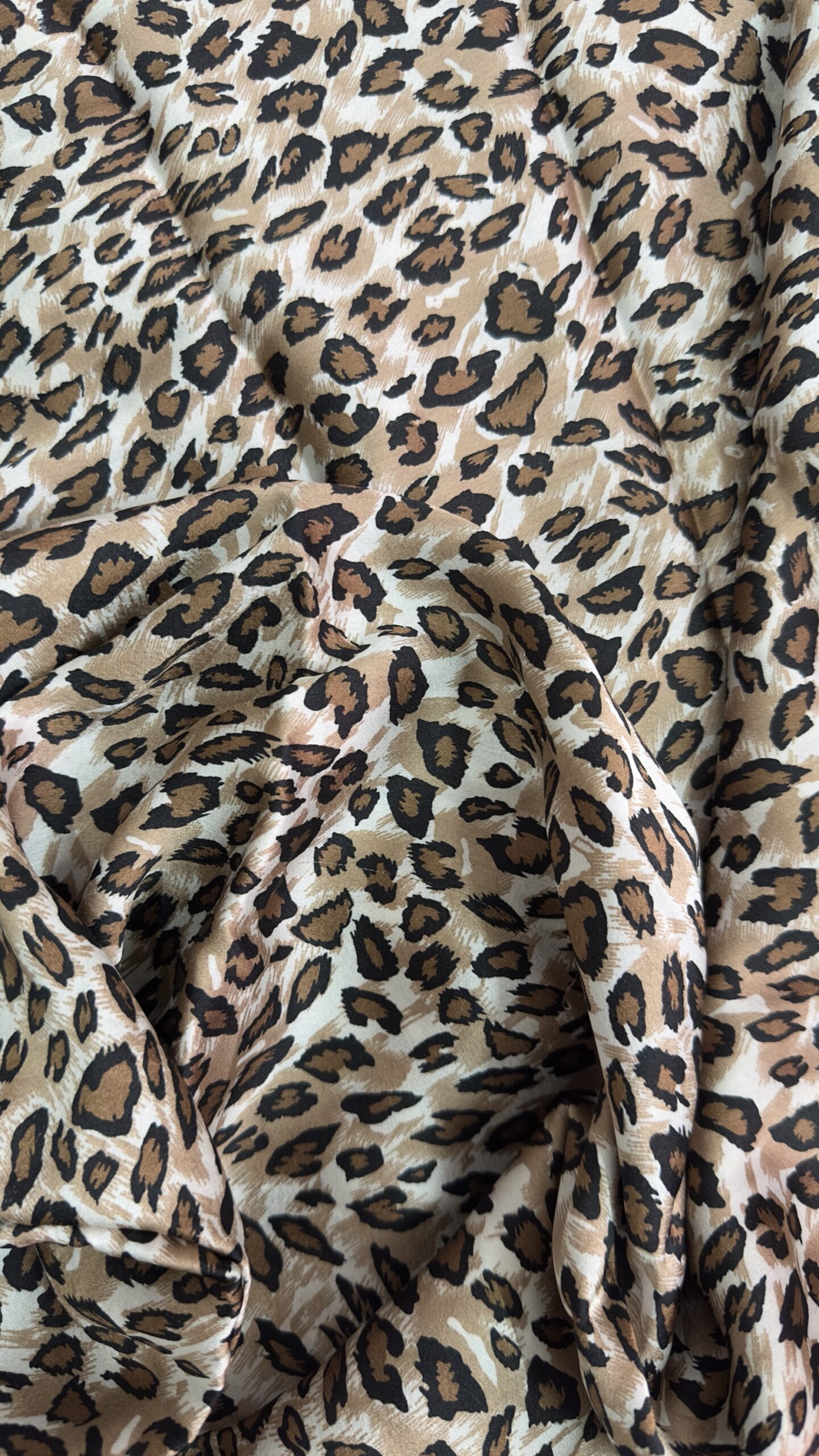 Animal print satin multiway skirt