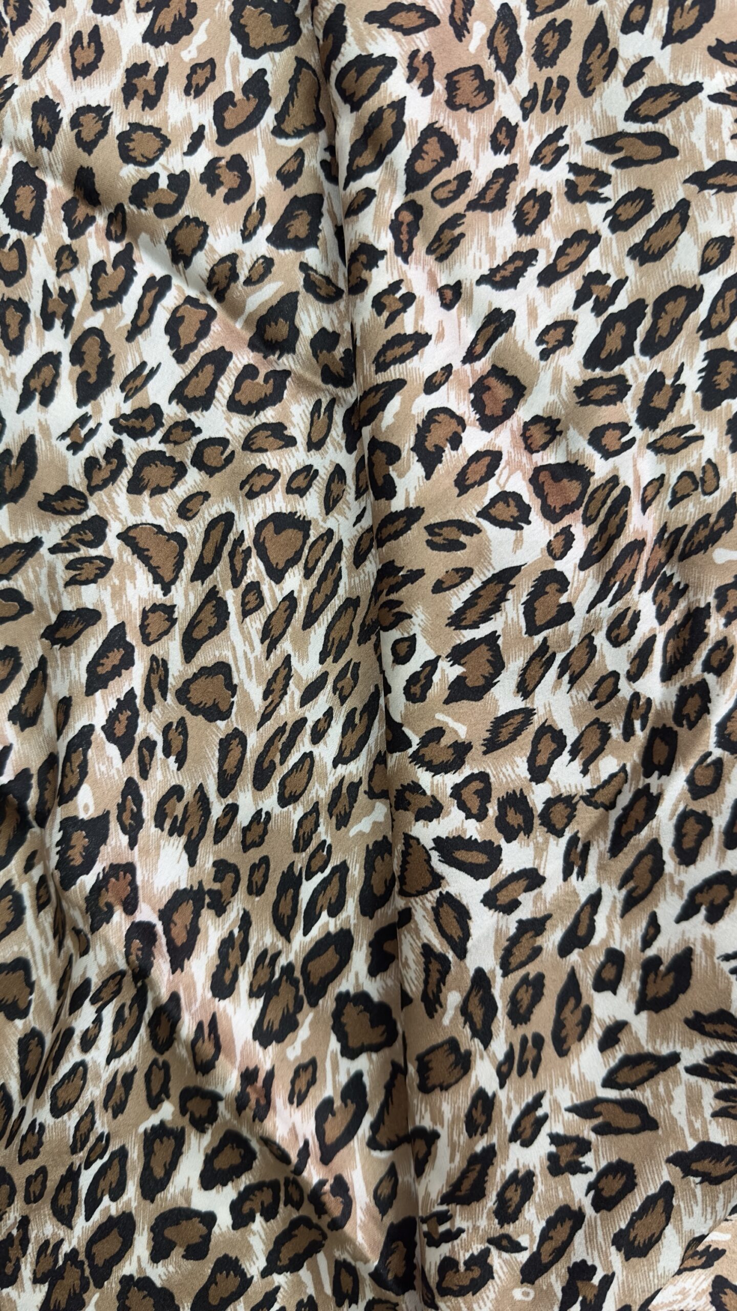 Animal print satin multiway skirt