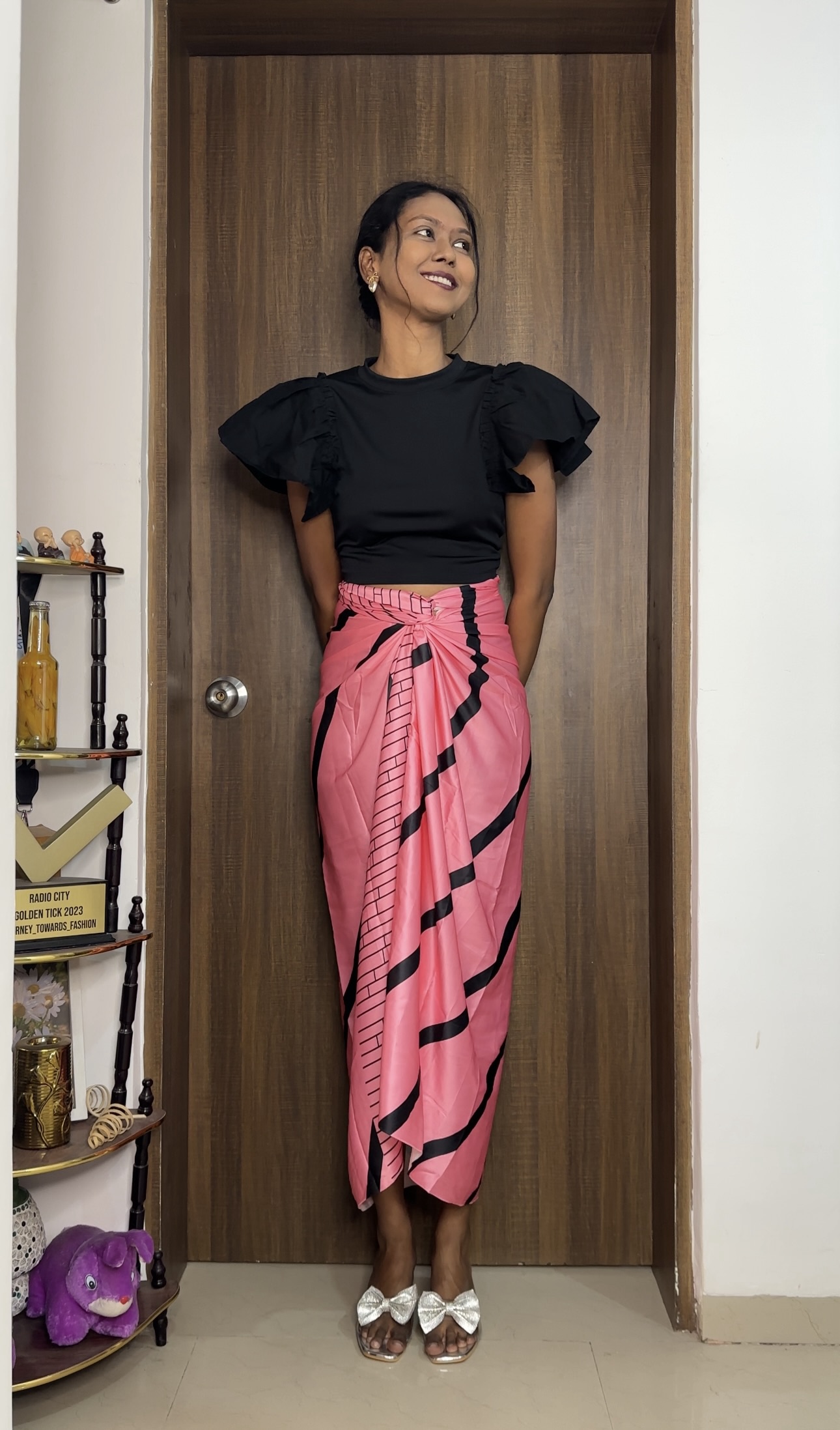 Pattern Satin Multiway Skirt