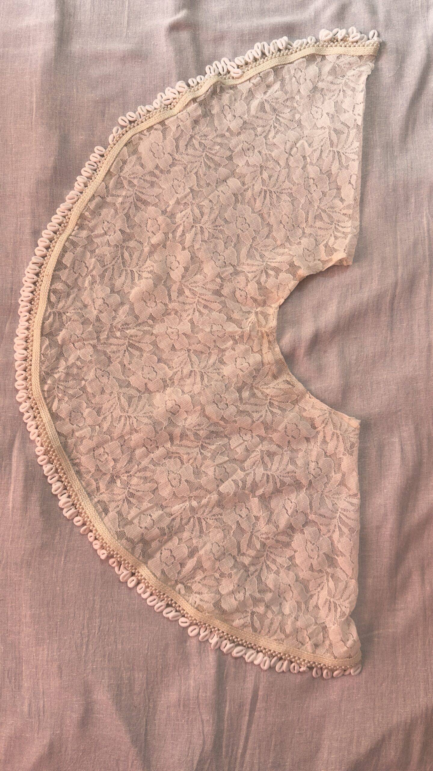 White Brasso Cowri Shell Cape