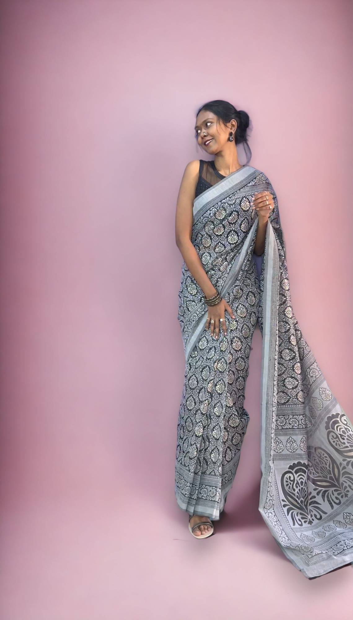 Cotton Ready To Wear Saree