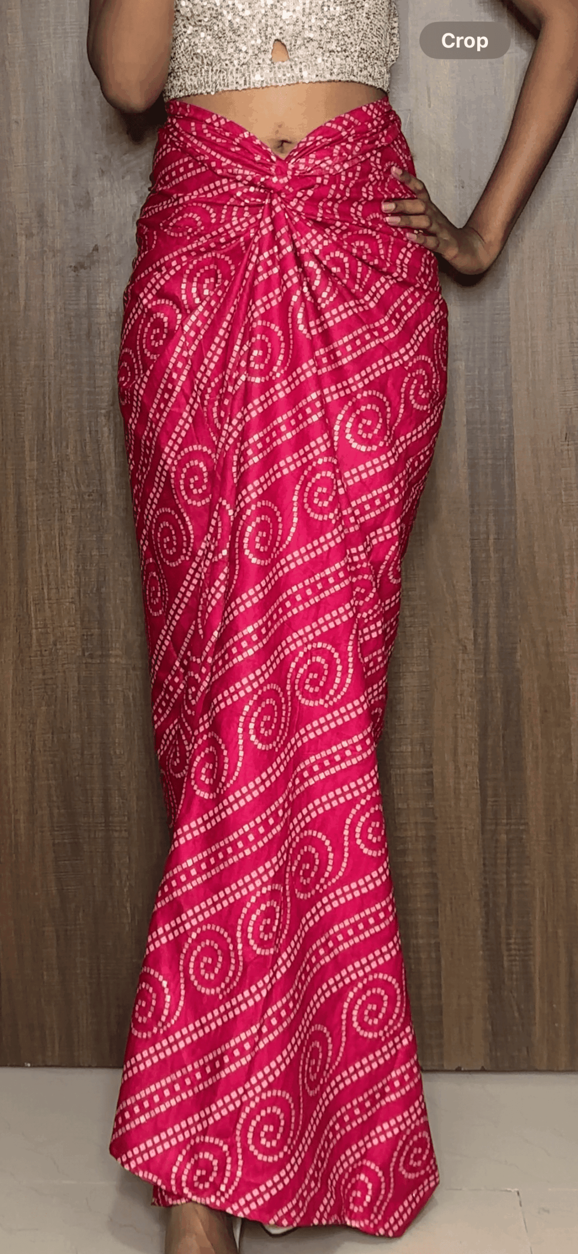 Pink Rayon multiway skirt