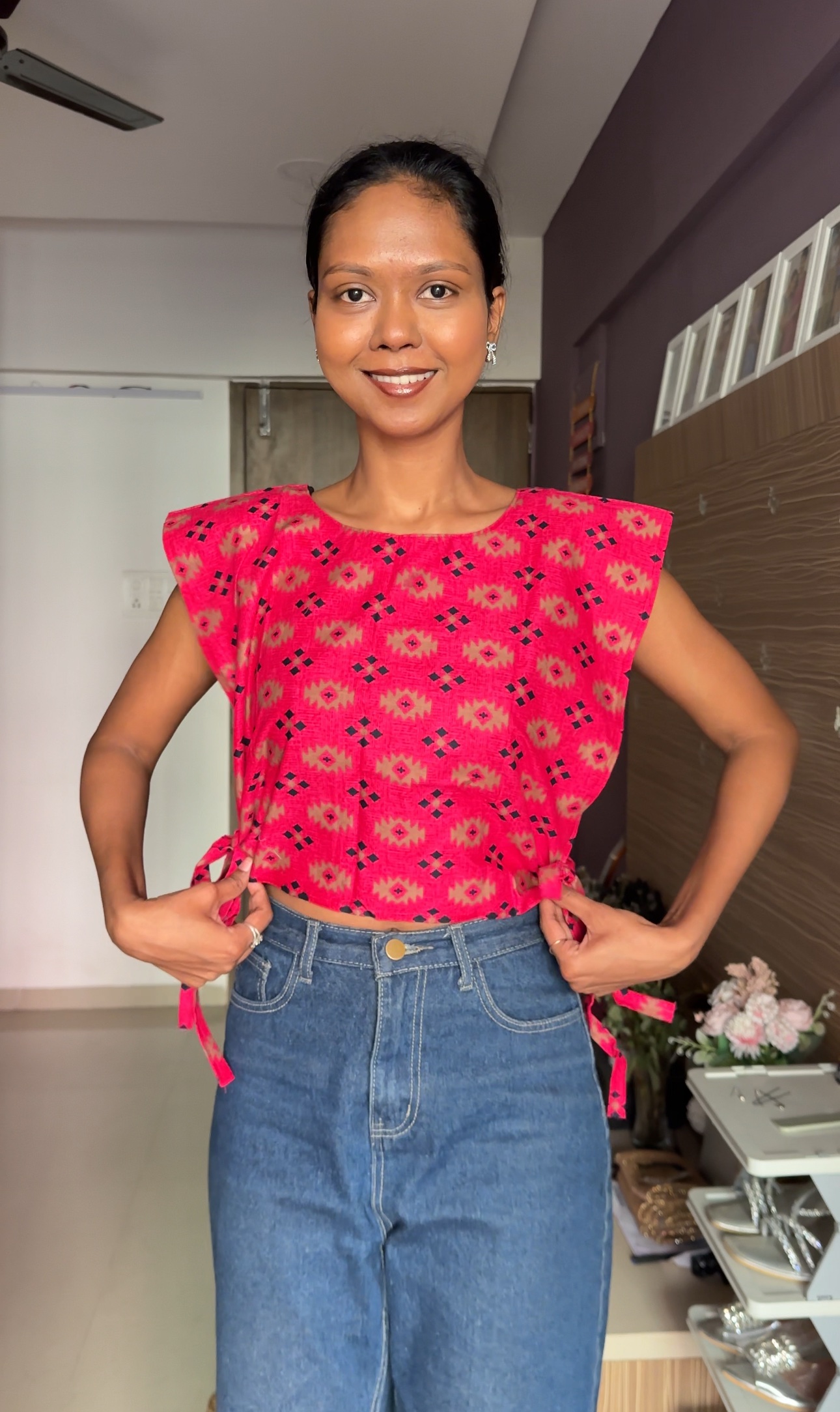 Pink Tie-Top