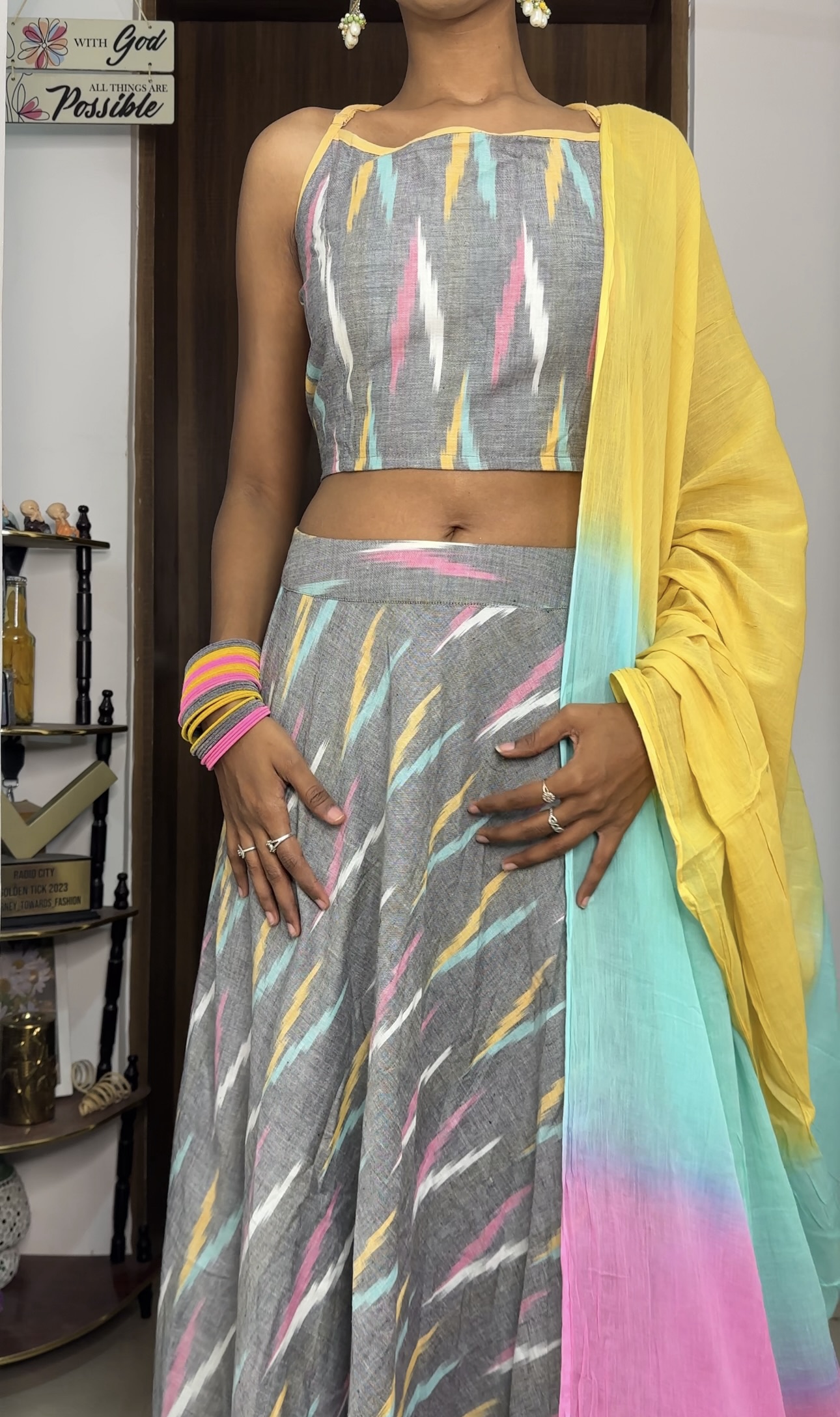 Fully Stitched Lehenga Set