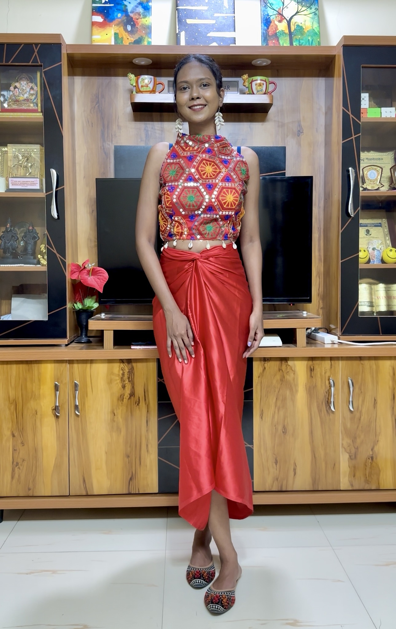 Halter Neck Navratri Blouse