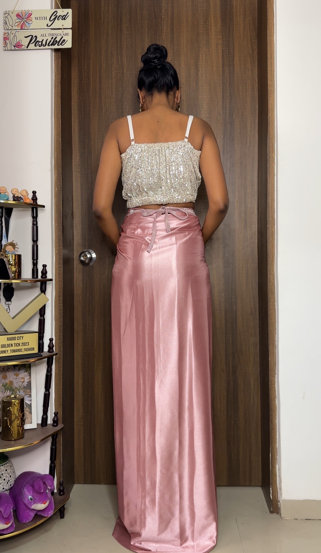 Berry Pink Reversible Skirt