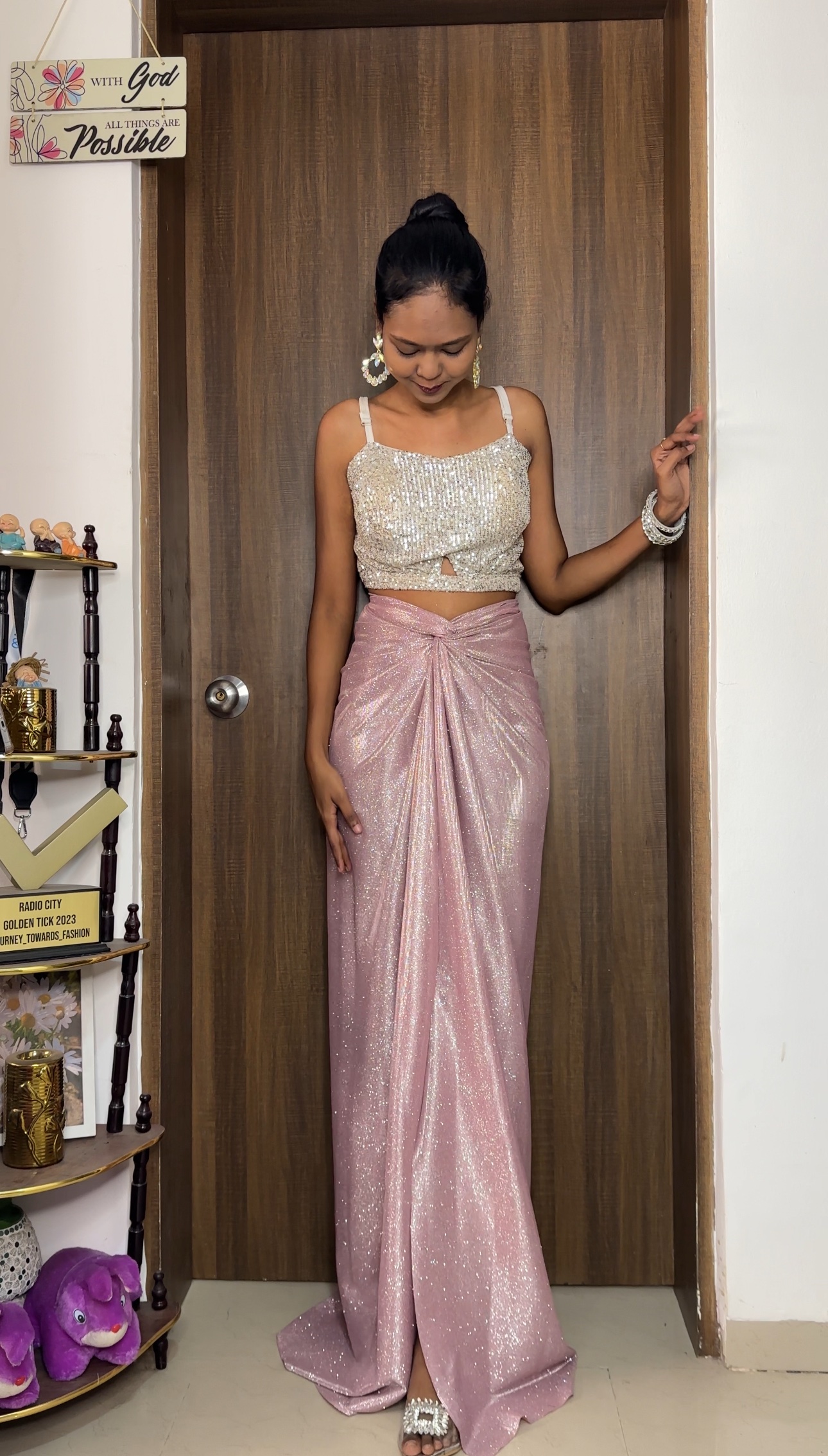 Berry Pink Reversible Skirt