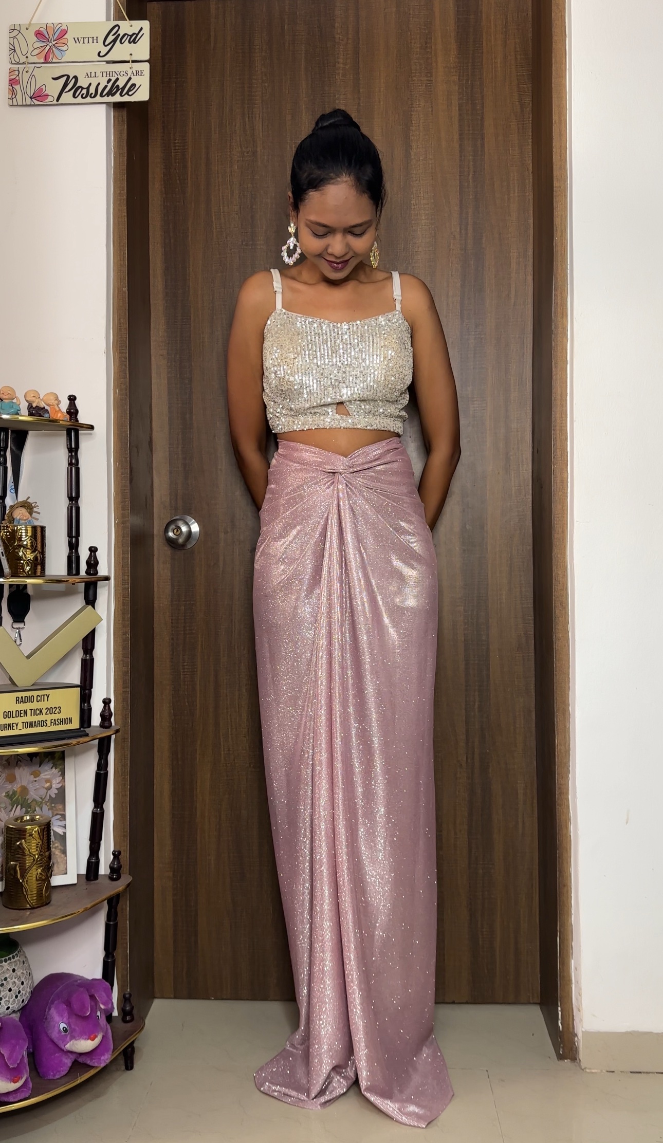 Berry Pink Reversible Skirt