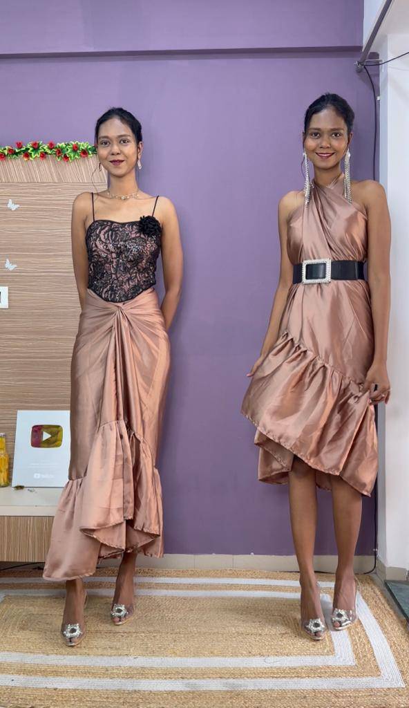 Ruffle Satin Multiway Skirt