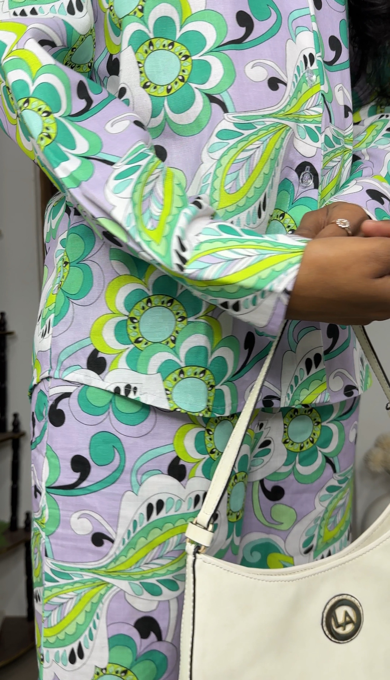 Green Printed Co-ord Set