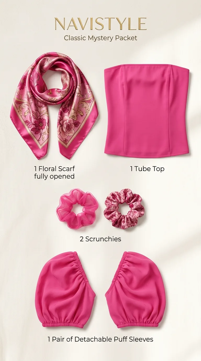 Mystery Fashion Packet - Hot Pink Collection ( Free size )