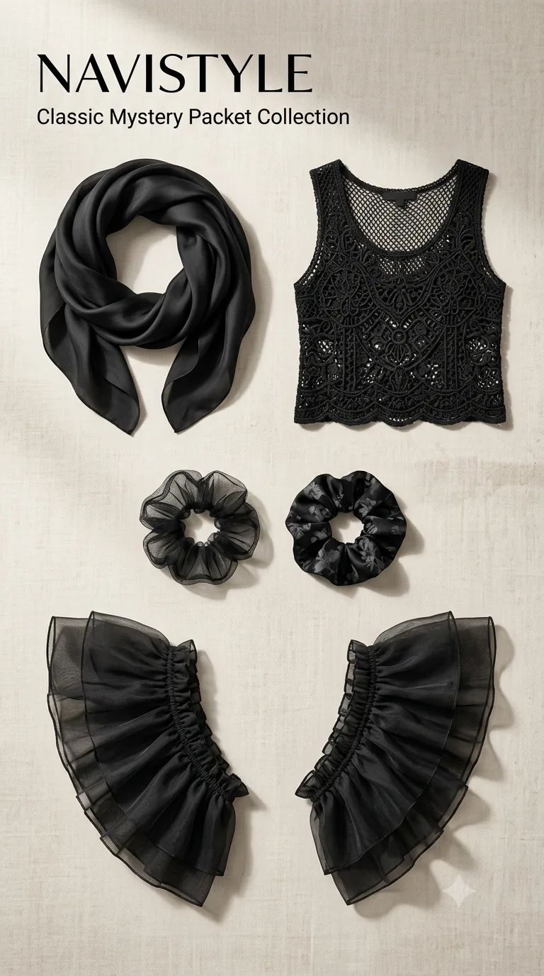 Mystery Fashion Packet - Black Collection 1 ( Free Size )
