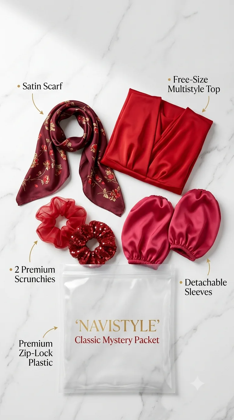 Mystery Fashion Packet - Red Collection ( Free Size )