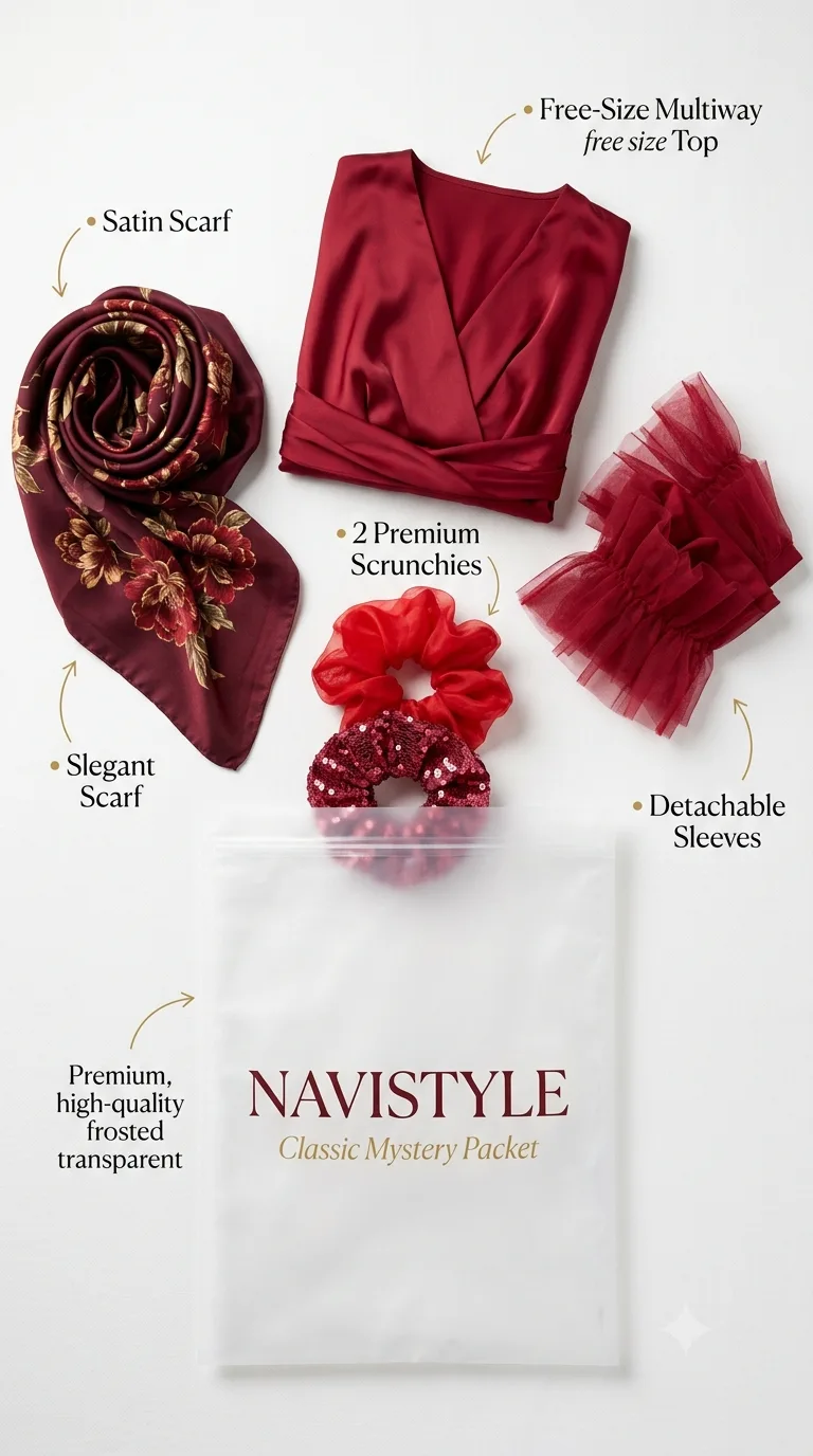 Mystery Fashion Packet - Red Collection ( Free Size )