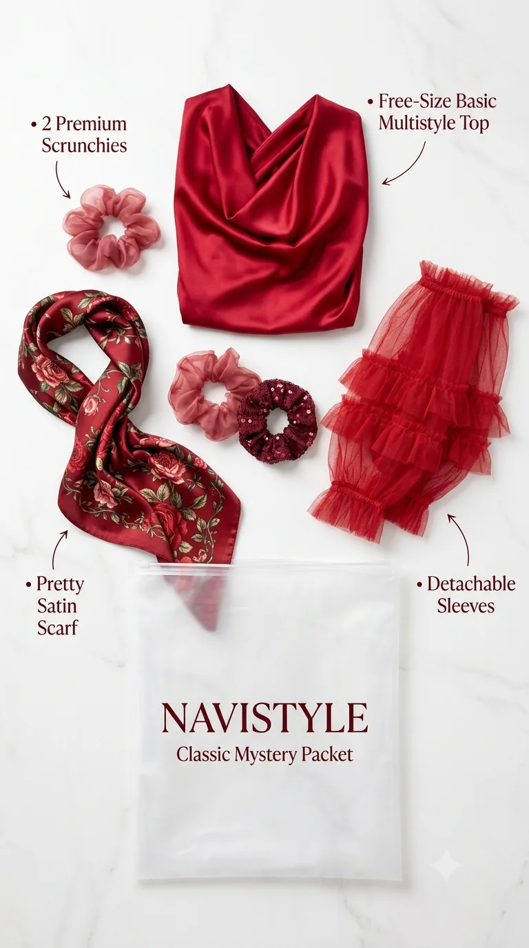 Mystery Fashion Packet - Red Collection ( Free Size )