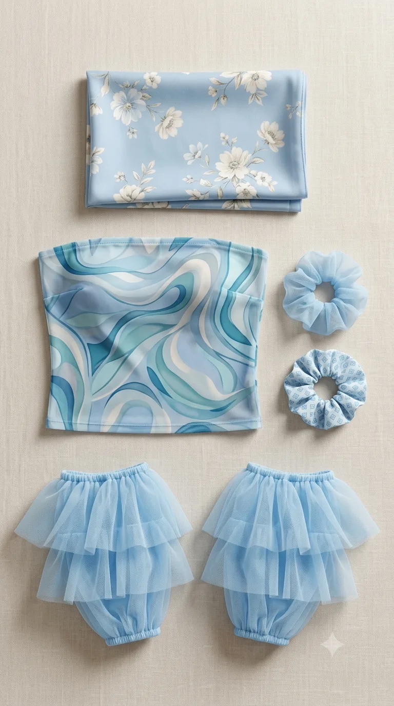 Mystery Fashion Packet - Light Blue Collection ( Free size )