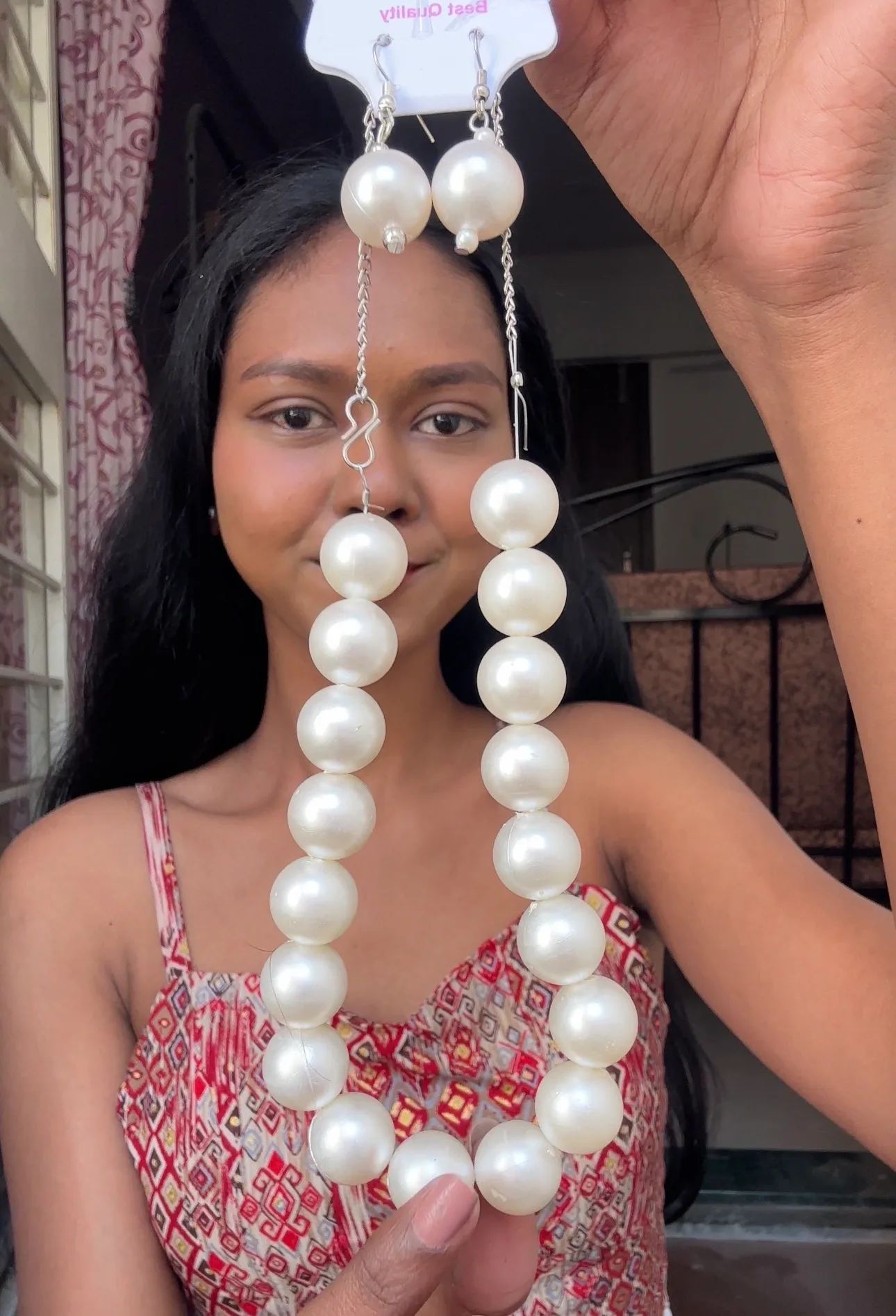 White Pearl Necklace Set