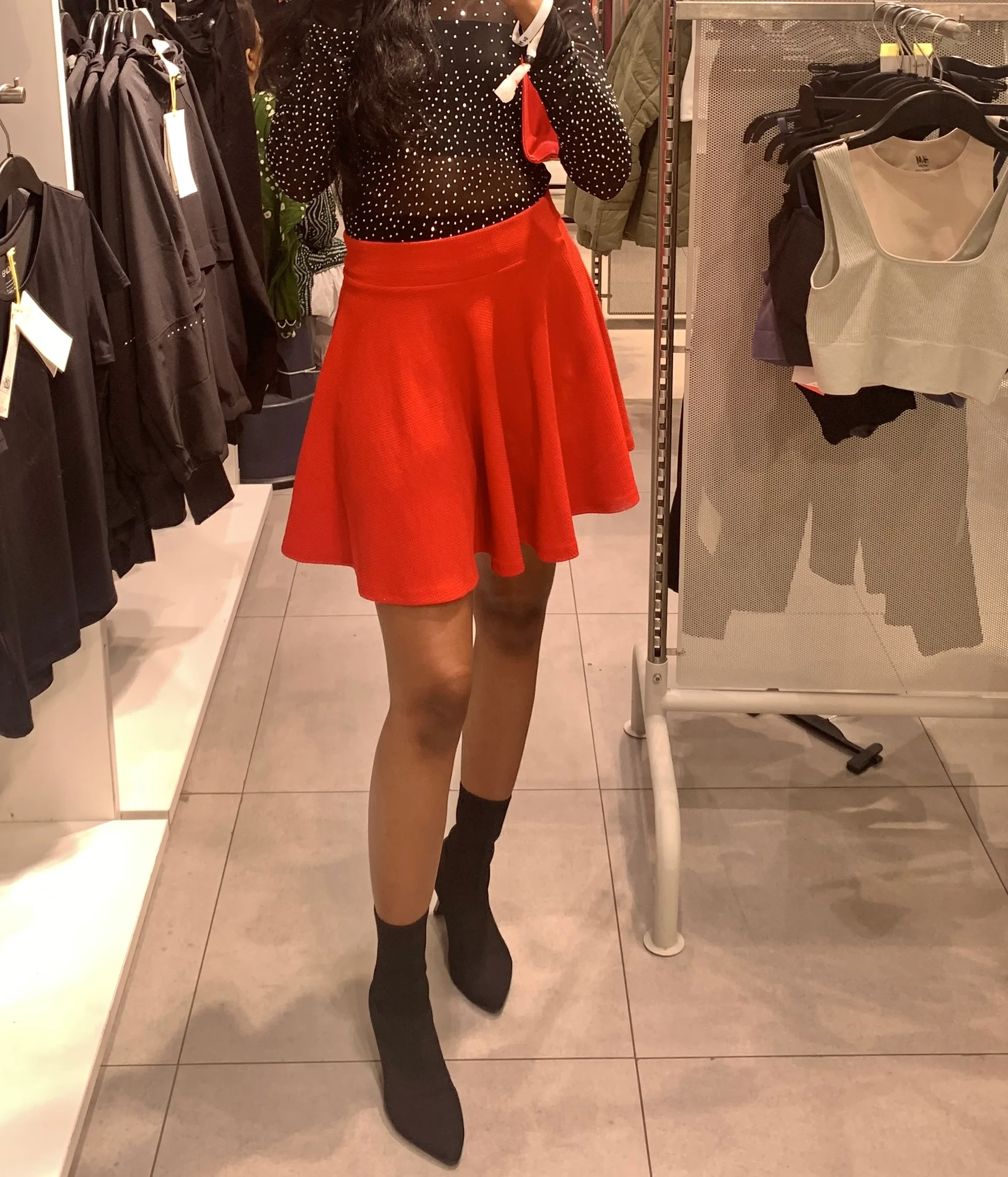 Red Skater Skirt
